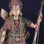 Lord Rama Brass Statue with Bow & Arrow | 26" x 20" x 15" (66 x 50.8 x 38.1 cm) | 16 kg Superfine Stonework Murti | Temple Grade Divine Art | Handcrafted